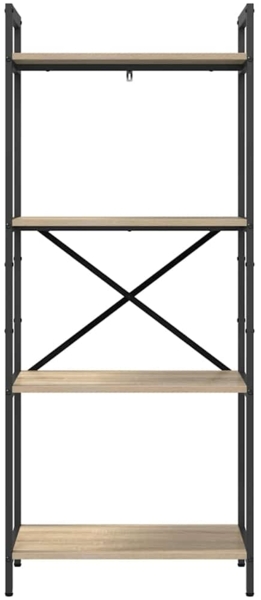 vidaXL Bücherregal Sonoma-Eiche 56 x 34 x 133,5 cm Holzwerkstoff 883869 Bild 4