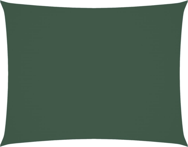 vidaXL Sonnensegel Oxford-Gewebe Rechteckig 3,5x4,5 m Dunkelgrün 135489