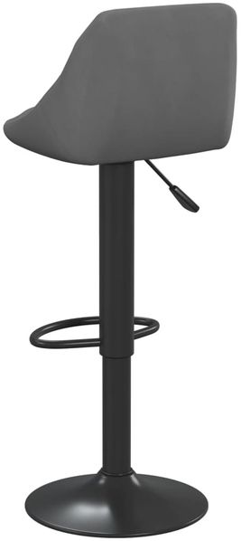 vidaXL Barhocker 2 Stk. Dunkelgrau Samt 335350 Bild 6