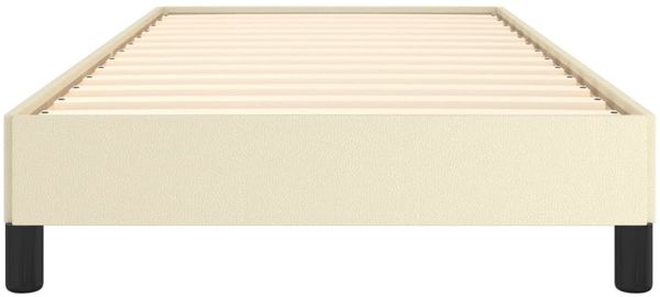 vidaXL Bettgestell Creme 100x200 cm Kunstleder [346888] Bild 5