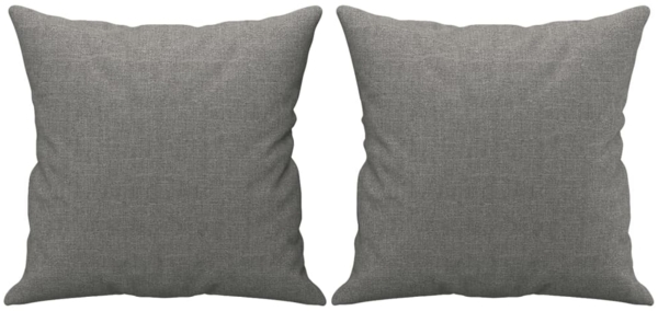 vidaXL Zierkissen 2 Stk. Dunkelgrau 40x40 cm Stoff 349472