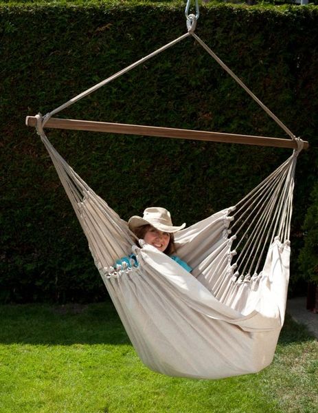 MacaMex Hängesessel Cayo Gigante Natur, wetterfest, natur / beige, 140x210 cm