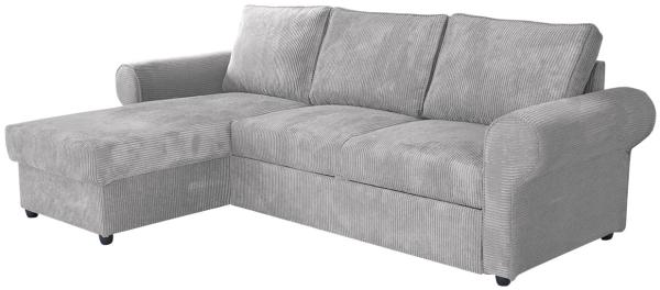 Ecksofa Monaco Cord (Farbe: Poso 110)