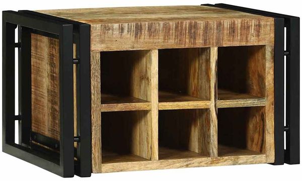 vidaXL Weinregal 2 pcs 46 x 35 x 27,5 cm Massivholz Mango 4016757