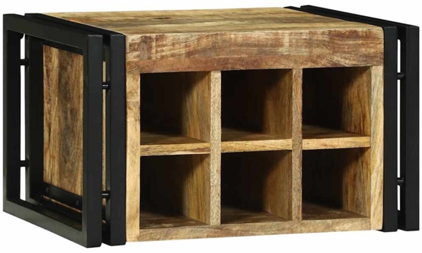 vidaXL Weinregal 2 pcs 46 x 35 x 27,5 cm Massivholz Mango 4016757