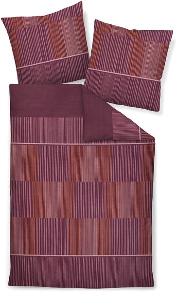 Janine Bettwäsche MOMENTS Mako-Satin 135x200 cm, mit 1 Kissen Bettbezug Bettzeug