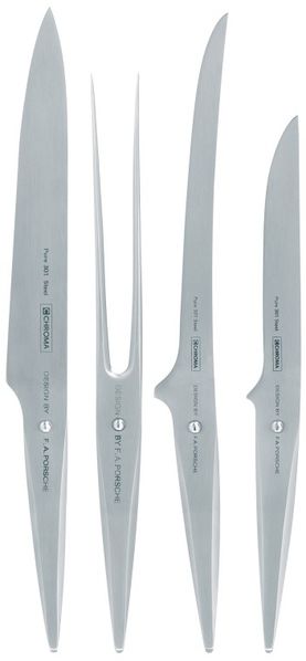Chroma type 301 Messerset: Tranchiermesser P-05 + Bratengabel P-17 + flexibler Filetierer P-07 + Ausbeiner P-08