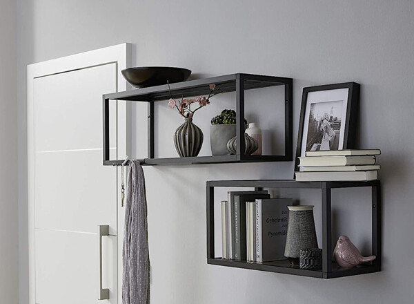 Aluments Quader-Rack Regal in SCHWARZ mit 45 cm Höhe und 120 cm Breite / Regalsystem / Modulregal Bild 9