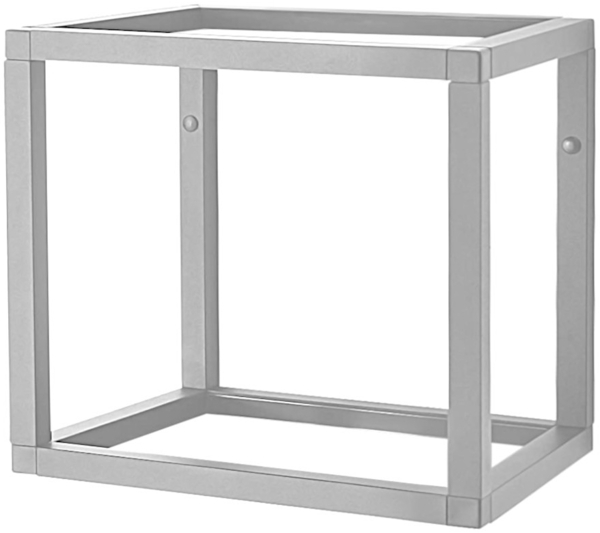 Aluments Quader-Rack Regal in SCHWARZ mit 45 cm Höhe und 120 cm Breite / Regalsystem / Modulregal Bild 2