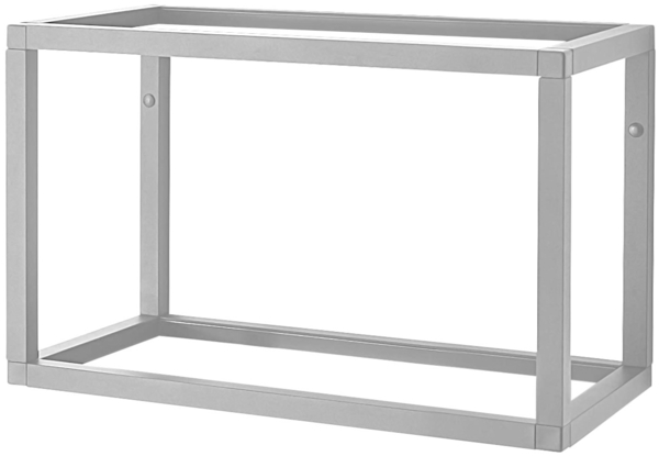 Aluments Quader-Rack Regal in SCHWARZ mit 45 cm Höhe und 120 cm Breite / Regalsystem / Modulregal Bild 4