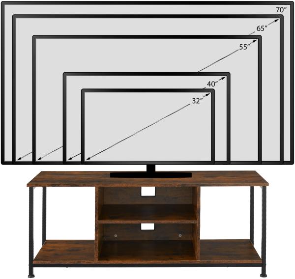 tectake Lowboard TV-Regal (TV-Regal, Montagematerial, Montageanleitung), Industrial Style