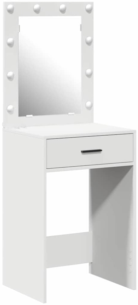 vidaXL Schminktisch mit Schubladen Weiß 50 x 41 x 135 cm Holzwerkstoff 865037