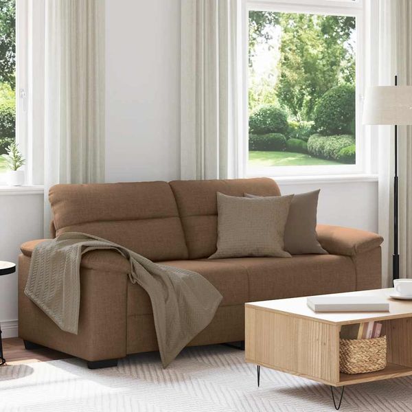 vidaXL 2-Sitzer-Sofa Braun 180x81x84 cm Stoff 4105311