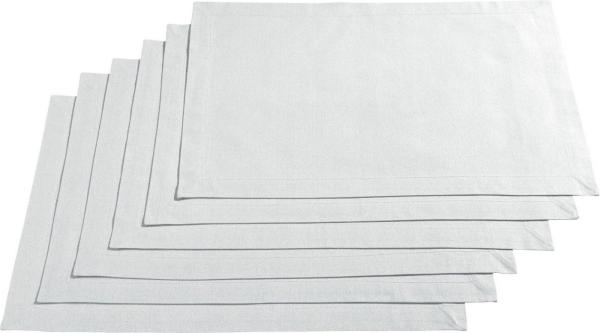 REDBEST Platzset Tischset "Seattle" 6er-Pack, Baumwolle Uni