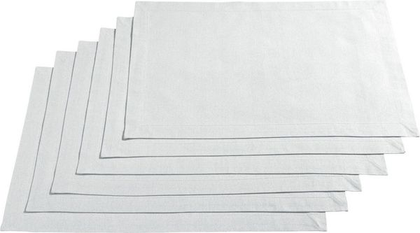 REDBEST Platzset Tischset "Seattle" 6er-Pack, Baumwolle Uni