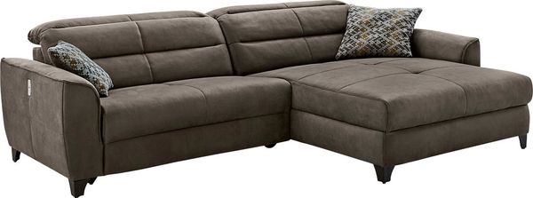 Jockenhöfer Gruppe Ecksofa Double One L-Form, mit 2x 120cm breiten, elektromotorischen Relaxfunktionen