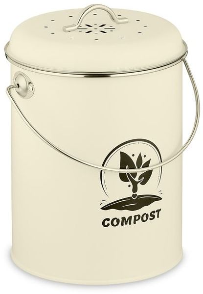 Relaxdays Komposteimer mit Geruchsfilter 5,5 Liter