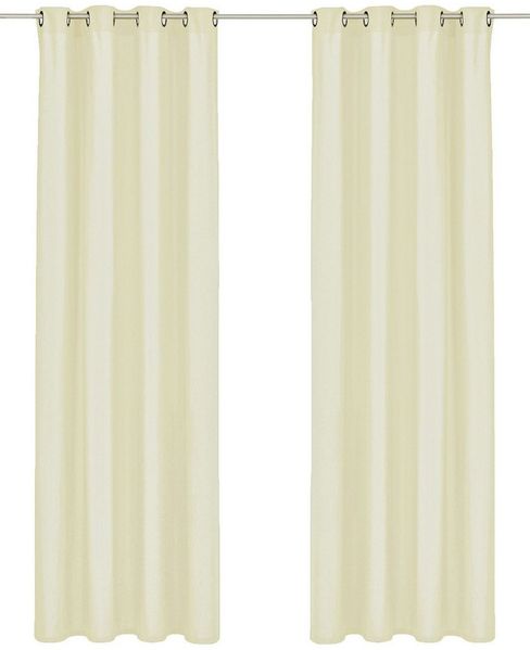 Bruno Banani Vorhang Lagan (2 St), Ösen, blickdicht, Polyester, 2-er Set, gewebt, Microfaser, versch. Größen, einfarbig, Bestseller