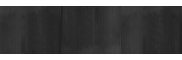 vidaXL Teppich Rechteckig Grau 80x300 cm Bambus 376784