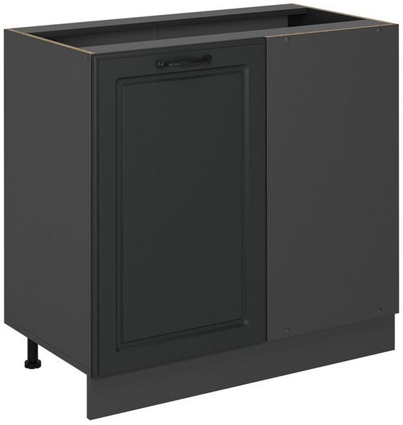 Eckunterschrank R-Line Anthrazit Landhaus 86 cm ohne Arbeitsplatte Vicco Bild 5