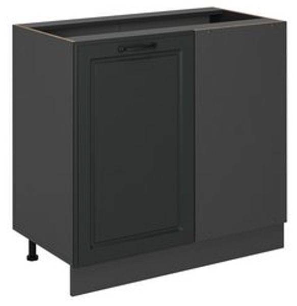 Eckunterschrank R-Line Anthrazit Landhaus 86 cm ohne Arbeitsplatte Vicco Bild 6