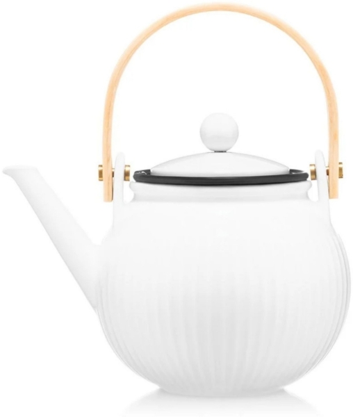 Bodum Teekanne mit Filter Teepresse aus Porzellan und Edelstahlfilter