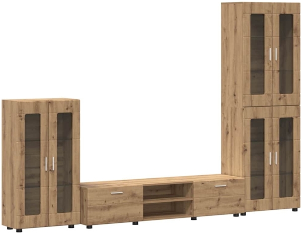 vidaXL TV-Schrankset mit Schubladen Artisan-Eiche Holzwerkstoff 3397963