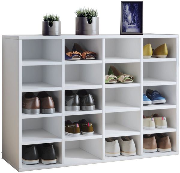 VCM Schuhregal Hinsol 913580 Weiß H. 67 x B. 92 x T. 33 cm Bild 2
