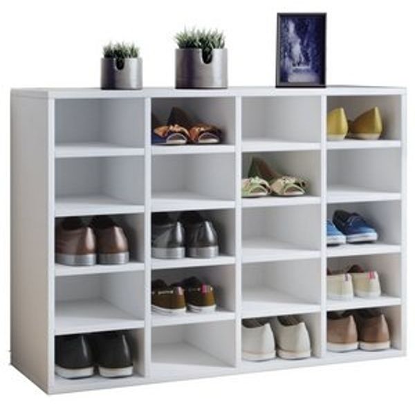 VCM Schuhregal Hinsol 913580 Weiß H. 67 x B. 92 x T. 33 cm Bild 6