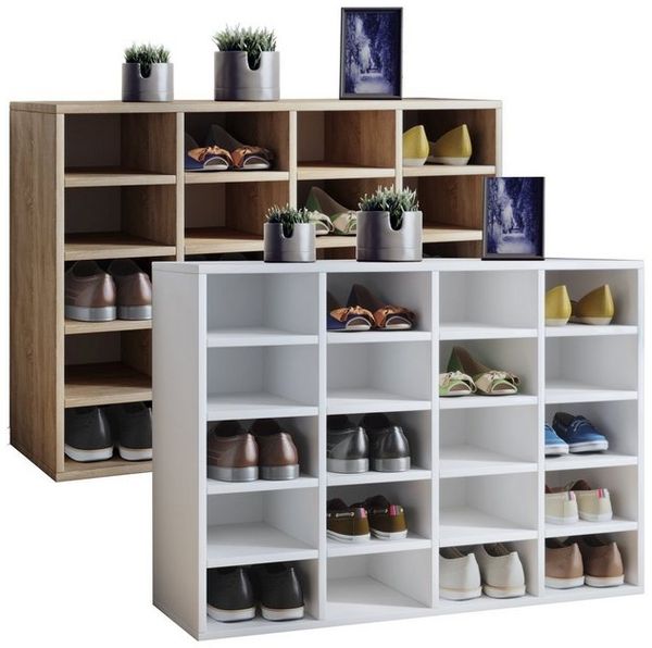 VCM Schuhregal Hinsol 913580 Weiß H. 67 x B. 92 x T. 33 cm Bild 4