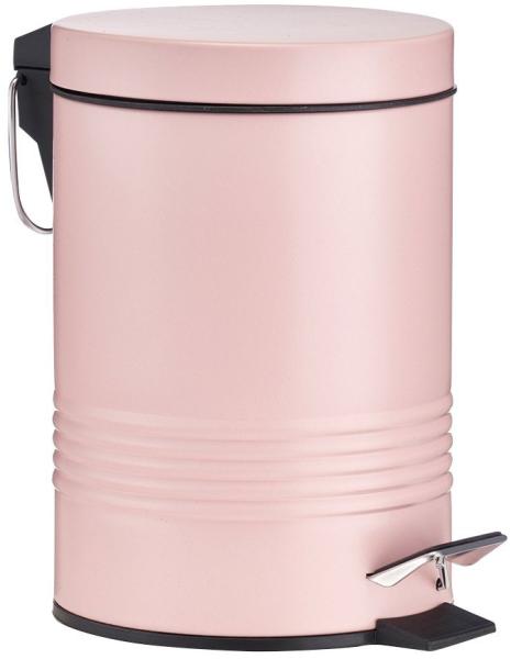 Treteimer - Rosé, Rillenoptik - 3 Liter