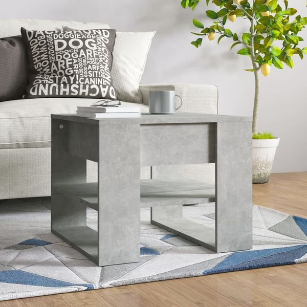vidaXL Couchtisch Betongrau 55,5x55x45 cm Holzwerkstoff 810912