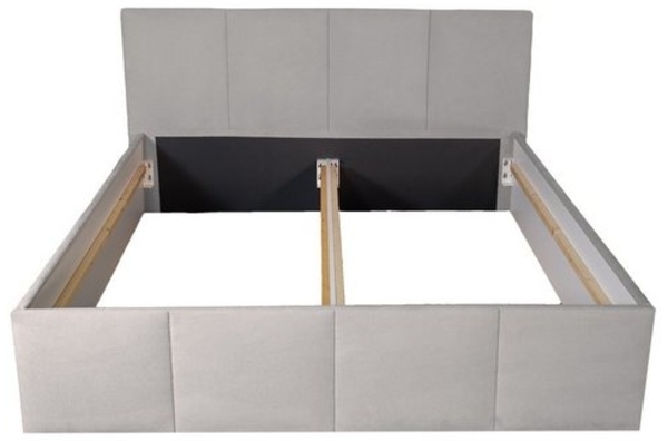 Halmon Schlafkomfort Betten Polsterbett Dalas (Mit Stauraum unter der Liegefläche, erhältlich in 6 Größen und 8 attraktiven Farben mit oder ohne Matratze), 100cm Kopfteilhöhe, inkl. Lattenrost bei Ausführung mit Matratze Bild 4