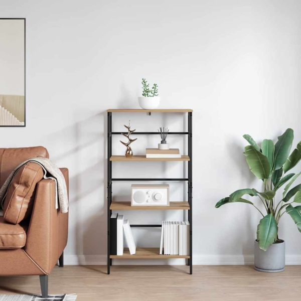 vidaXL Bücherregal Artisan-Eiche 60 x 29,5 x 115 cm Holzwerkstoff 883927 Bild 3