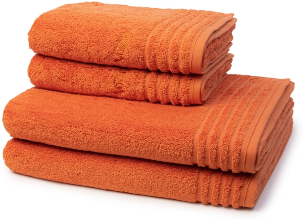 Vossen Vienna Style Supersoft 4 tlg. Frottier-Set - 2 X Handtuch (50 X 100cm), 2 X Duschtuch (67 X 140cm) - 620 g/m2 - Fiesta