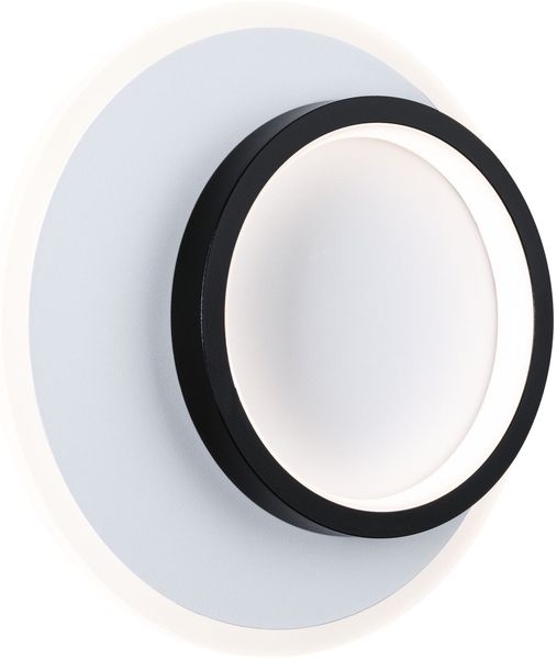 LED Wandleuchte 2Form 4000K 1320lm / 0lm 230V 9,5W / 7W Weiß, Schwarz