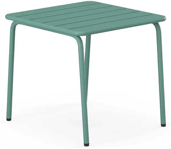 Vente-unique - MIRMANDE Gartensitzgruppe Metall Grün - B 45 cm x H 41,5 cm x L 45 cm