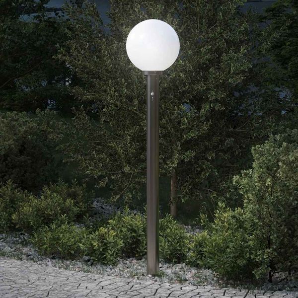 vidaXL Pollerleuchte mit Sensor 120 cm Edelstahl IP44 4006101