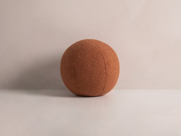 Micadoni Kissen Ball Boucle Ziegel