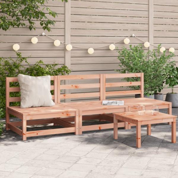 vidaXL Gartensofas ohne Armlehnen 3 Stk. 70x70x67 cm Douglasienholz 837933