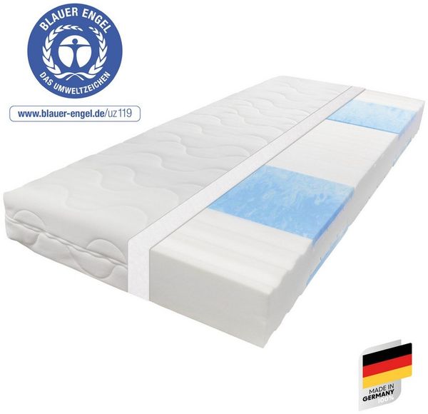 Kaltschaummatratze Blue Vision, Matratze in 90x200 und vielen weiteren Größen erhältlich!, Beco, 18 cm hoch, Blauer Engel-Auszeichnung, atmungsaktiv, ergonomische Körperanpassung