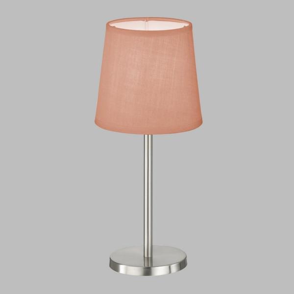 FHL easy 850226 Tischleuchte Eve nickel rosa 30cm