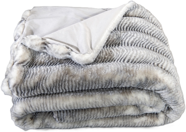 Felldecke Star Home Wohndecke Webpelz Alura silber grau 150x200