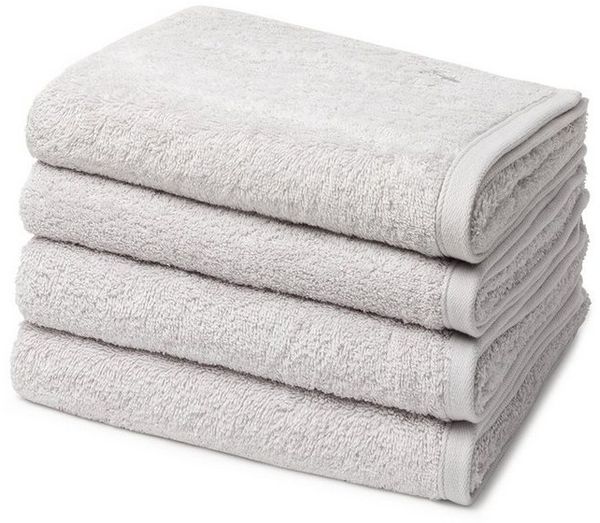 Ross Vita 4 tlg. Frottier-Set - 4 X Handtuch (50 X 100cm) - 520 g/m2 - Silber