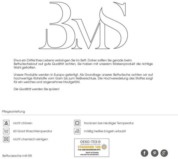 Mako Satin Wende Bettwäsche stahlgrau gold 200x200 + 2x 80x80 Bild 2