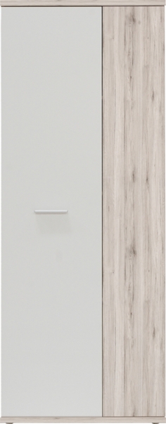 FORTE Net106 Schuhschrank, Holzwerkstoff, Beige/Braun/Weiß, 68,9 x 179,1 x 34,8 cm