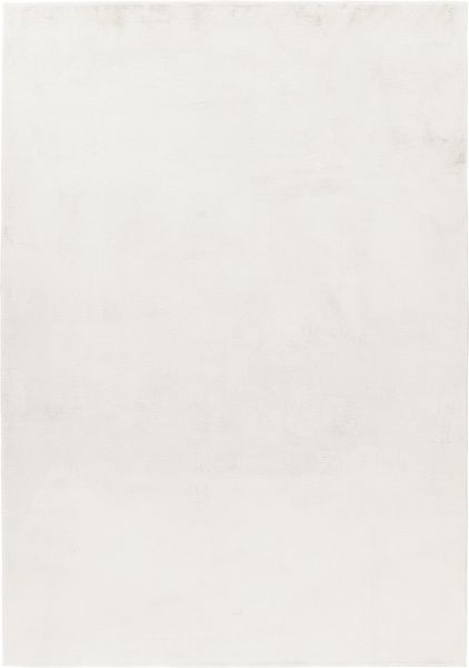 Hochflor Teppich Pia rechteckig - 140x200 cm - Creme