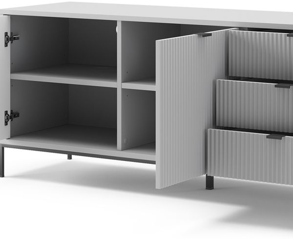 Lowboard Eliza Grau 150 x 60 cm Vicco Bild 6