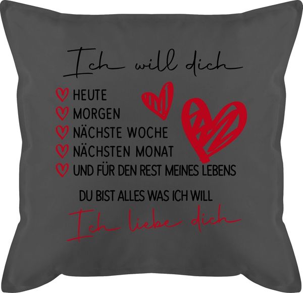 Shirtracer Dekokissen Liebes Geschenk Papa Mama Frauen Männer Freund Freundin Love Liebeserk, Dekokissen Valentinstag Geschenk
