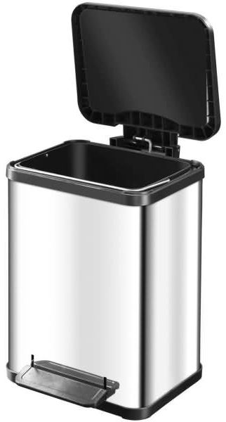 Hailo 'Öko Plus M' Treteimer, Stahlblech, Schwarz, 17 Liter Bild 2